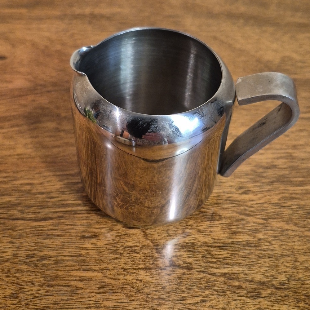 VINTAGE Shiny Chrome Cream and Sugar Set With Spoon And Tray - Picture 9 of 16